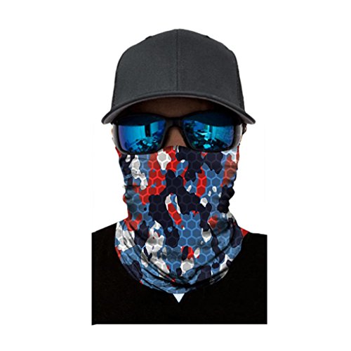 Shybuy Headwear Bandana Headband, Wrap Scarf UV Versatile Facemask Lightweight Casual for Outdoor Climbing Camping Hiking (B, 25CM X 50CM) - Thumbnail 2