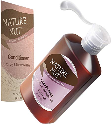 Nature Nut Hair Conditioner for Dry & Damaged Hair - Hypoallergenic Deep Conditioner | 5 Nut Natural Blend Moisturizer Ultra Hair Repair Treatment