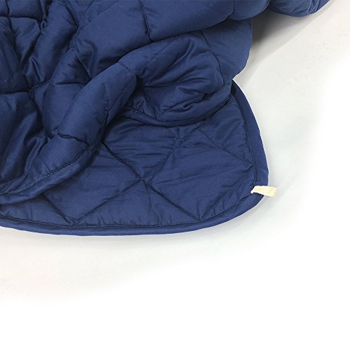 image for New Version Weighted Blanket by Hypnoser for Child and Adults,Navy Blu
