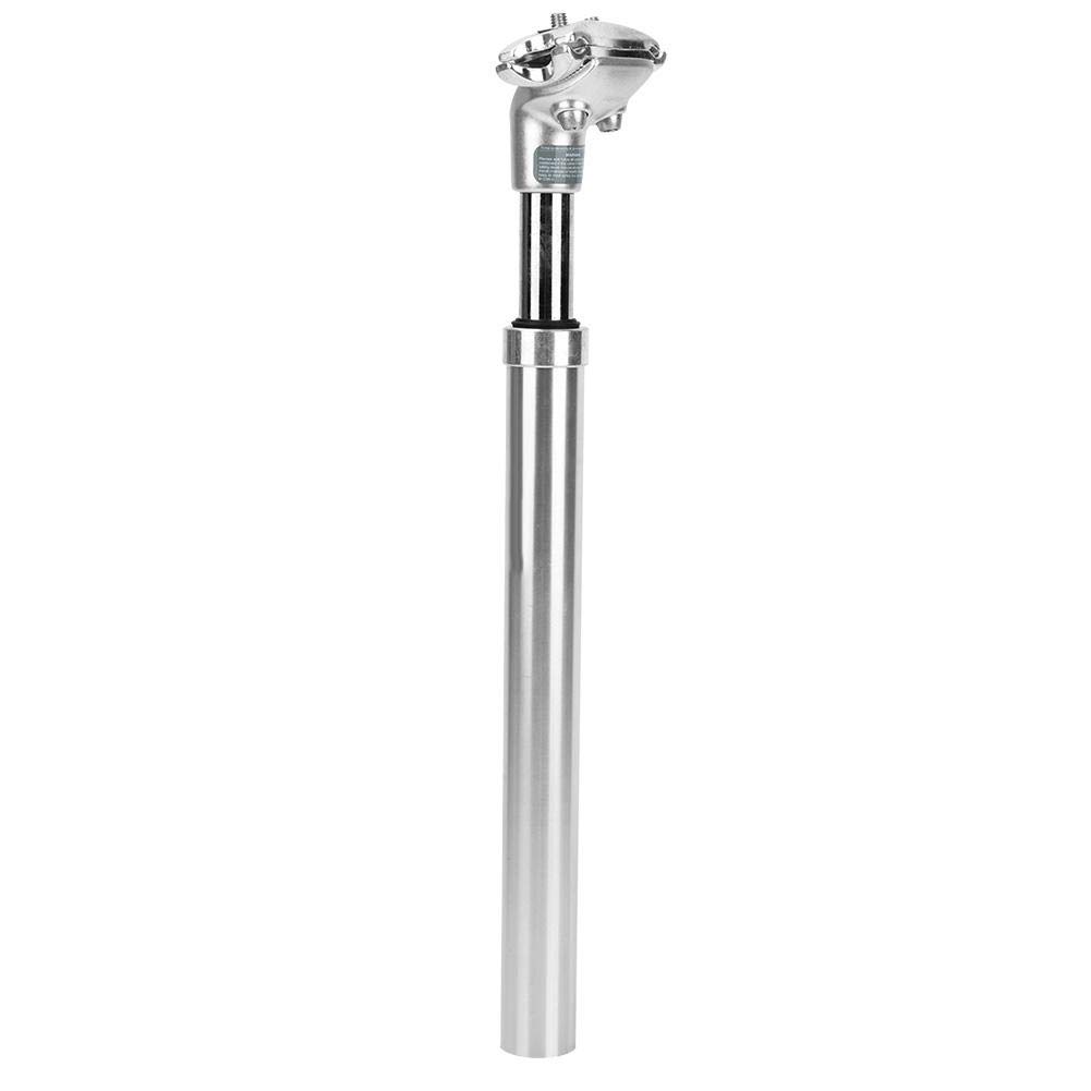 Bike Seatpost, 27.2mm 31.6mm Bike Seat Post Bicycle Suspension Hydraulic Pressure Seat Tube Seatpost Long Seat Post (27.2mm Seat Rod Silver) Ride