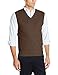Haggar Men's Heather Diamond-Texture Stitch V-Neck Vest