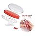Exfoliating Brush, Body Brush, Eliminate Shaving Irritation for Face, Neck, Armpit, Bikini Line, Legs, To Treat and Prevent Razor Bumps and Ingrown Hairs for Men and Women (Orange)