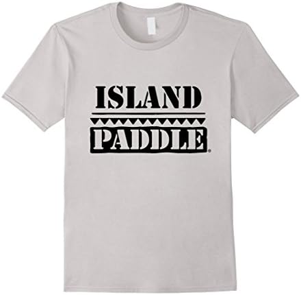 Men's Island Paddle Co. Logo T-Shirt Medium Silver