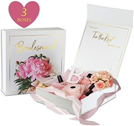 Bridesmaid Proposal Box I Set of 3 Bridesmaid Boxes I Bridesmaid Gift Boxes I Perfect for Bridesmaid Proposal Gifts I Bridesmaid boxes for Gifts