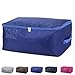 DOKEHOM Large Under Bed Storage Bag (5 Colors), Thick Ultra Size Fabric Clothes Bag, Moisture Proof (Sapphire Blue, L)