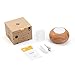 Ominihome Essential Oil Diffuser 300ml Cool Mist Humidifier Ultrasonic Aroma Diffuser, Waterless Auto Off, Wood Grain, Brightness Adujstable, Birthday Gift (Shallow Wood Grain)