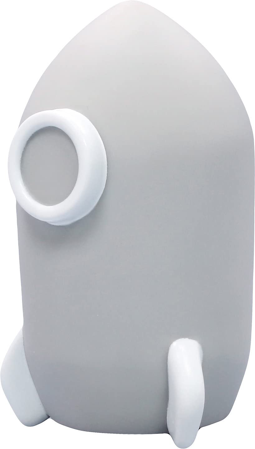 Reer Lumilu Sweet Dreams Rocket, Cute Rocket Night Light, Great Christening Gift, Birthday Gift for Boys and Girls 52271 Grey
