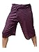 Thai Fisherman Pants Yoga Trousers Free Size 3/4 Cotton Stripe-Purple