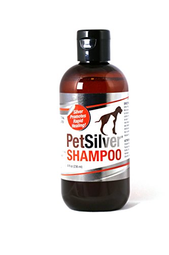 Pet Silver Shampoo with Chelated Silver for Dogs and Cats, 8 oz