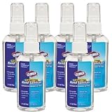 Clorox CLO 02174 Bleach-Free Hand Sanitizer, 2.0 FL OZ, (6-Pack), Alcohol-Based