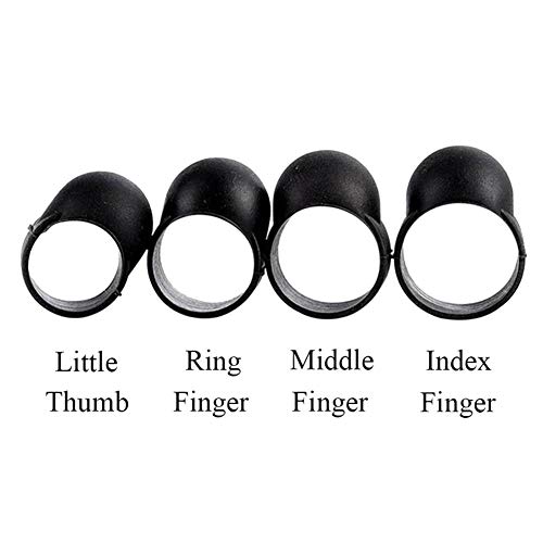 S WIDEN ELECTRIC 4PCS Steel Tongue Drum Finger Sleeve Knocking, Drum Finger Picks, Playing Finger Cover, Drum Finger Ring