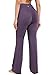 28″/30″/32″/34″ Inseam Women’s Bootcut Yoga Pants Long Bootleg High-Waisted Flare Pants with Pockets (Purple,34,L)thumb 2