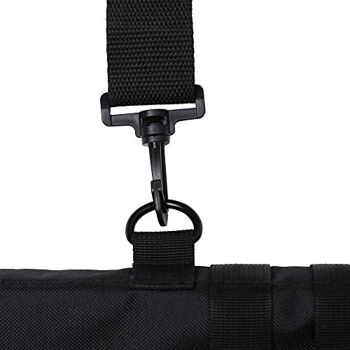 Tactical Rifle Scabbard Gun Bag Rifle Sling Case Bag Shotgun Scabbard Outdoor Hunting Gun Molle Holster Black (Black) - Thumbnail 5