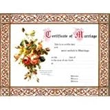 Certificate of Marriage: Package of 6