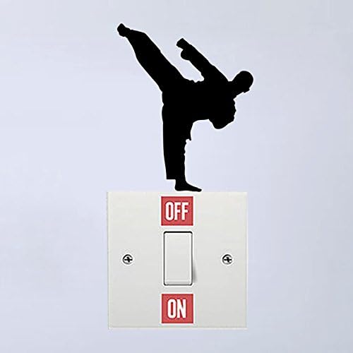 QIANGTIE Karate Taekwondo Home Decor Acceories Switch Sticker Wall Decal Vinyl
