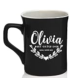 Personalized Best Sister Ever Mug - Customize this Mug with Names and Titles (Best Mother, Best Friend, Best Wife.) Sister Coffee Mug | 10oz Ceramic Mug for Sister #C17