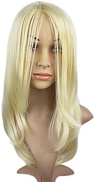 2017 Trendy Light Blonde Straight Hair Wig Capless Synthetic Hair Wig