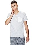 GUESS Men's Ronny Short-Sleeve Marled Henley