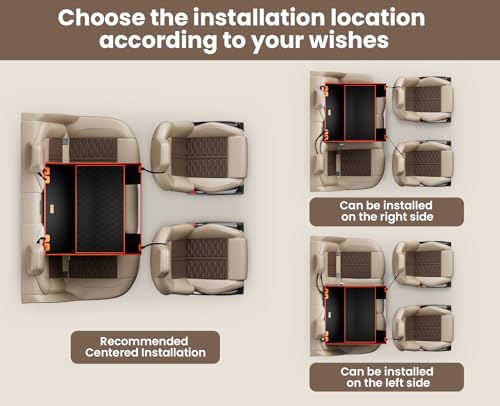 Pecute Car Seat for Large Dog, Pet Car Seat Protector with Safety Belt Extra Space, Waterproof Car Seat Cover Suitable for Back Seats