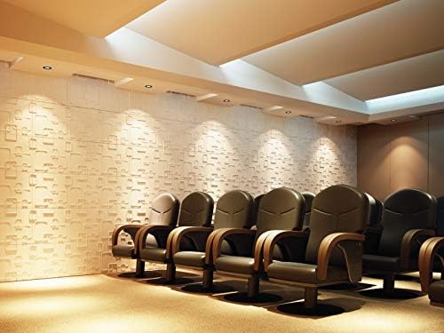 3D Decorative Wall Panels/Paintable Plant Fiber Design/Textured Eco Friendly Modern Wall Decor for TV Walls/Bedroom/Living Room Sofa