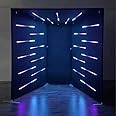 RXFSP Photo Booth LED Enclosure, Light up Your Event with a Multi-Color LED Tension Fabric Vogue Photo Booth Enclosure