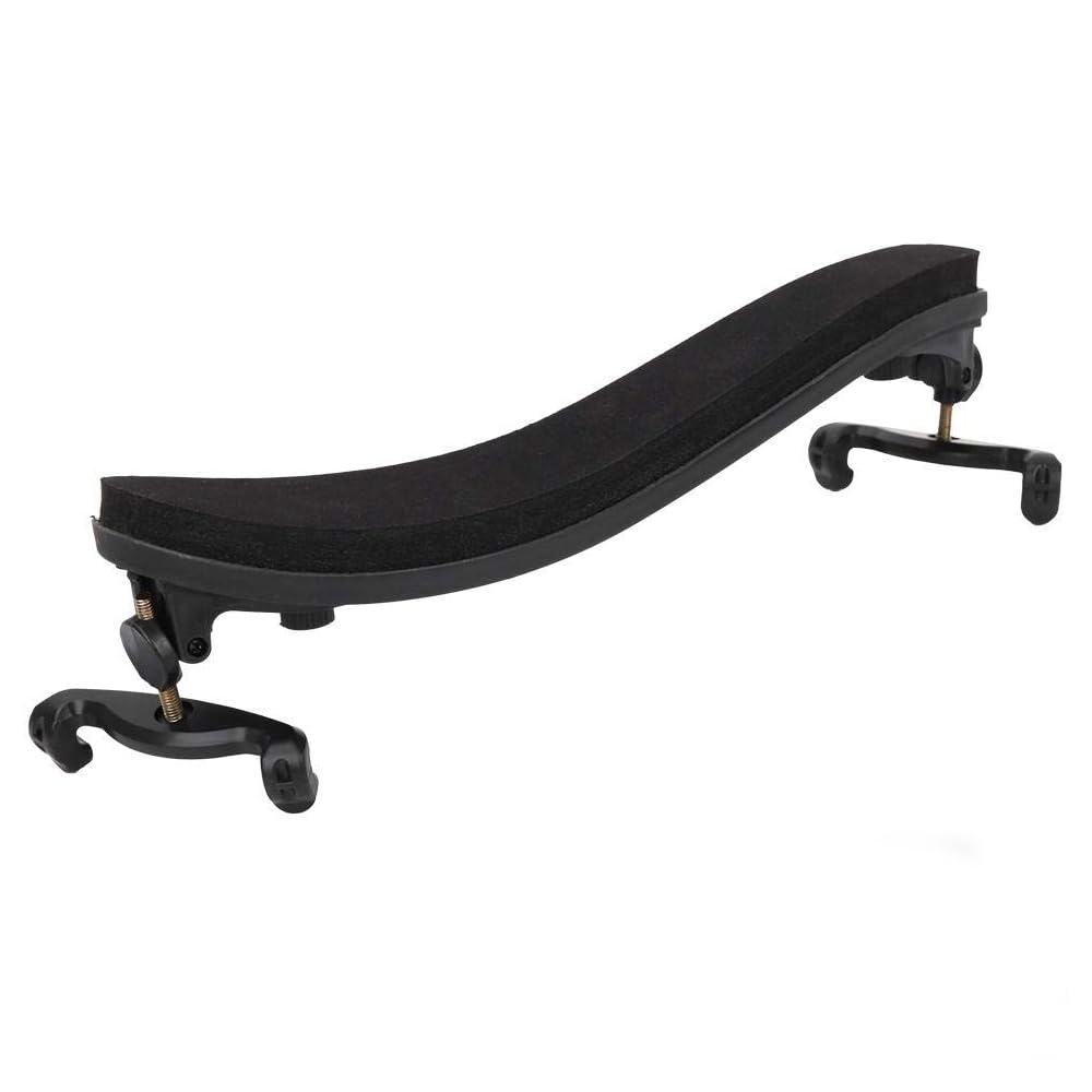 Ziranee Viola Shoulder Rest, Collapsible for Violin 4/4-3/4 & Viola 13"-14", Fits 4/4 and 3/4 Violins, 13"-14" Violas, Black, Manual, Polished Finish