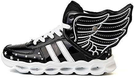 A5uyzbayu Boys&Girls LED Flash Luminous Sneakers Glowing Wings Shoes