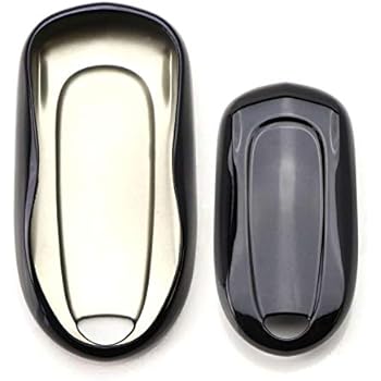 Amazon Com Ijdmtoy Chrome Finish Black Tpu Key Fob