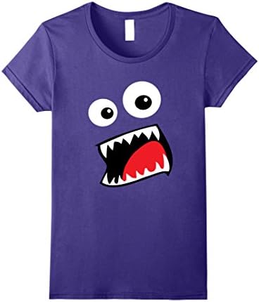 Womens Monster Halloween Costume Shirt Funny Matching Couple Group Large Purple