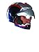 Disguise Marvel Marve Iron Man 3 Iron Patriot Adult Helmet Costume Accessory, Blue/Red/Silver, One Size Adult