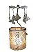 Butterfly Spinning Candle Holder - Laser Cut Silver Butterflies with a Floral Designed Base - Scandinavian Design - 6.25
