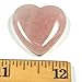 1” Rose Quartz Heart Crystal, Healing Stone for Heart Chakra and Positive Energy, Rose Quartz Crystal Heart Shape, Love Heart Crystal