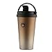 SEPT MIRACLE Coffee Travel Mug with Handle Coffee Mug, Pilsner Beer Glass, Iced Tea or Water Cup, Leakproof Double Walled Vacuum Insulated Stainless Steel with BPA Free[500ml] (gold mug)