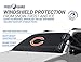 NFL Frost Guard Windshield Cover for Ice and Snow, Chicago Bears | Standard Size Car Windshield Frost Cover with Side Mirror Covers | Fits Most Cars, Sedans, Small Trucks, SUVs – 60 x 40 Inches