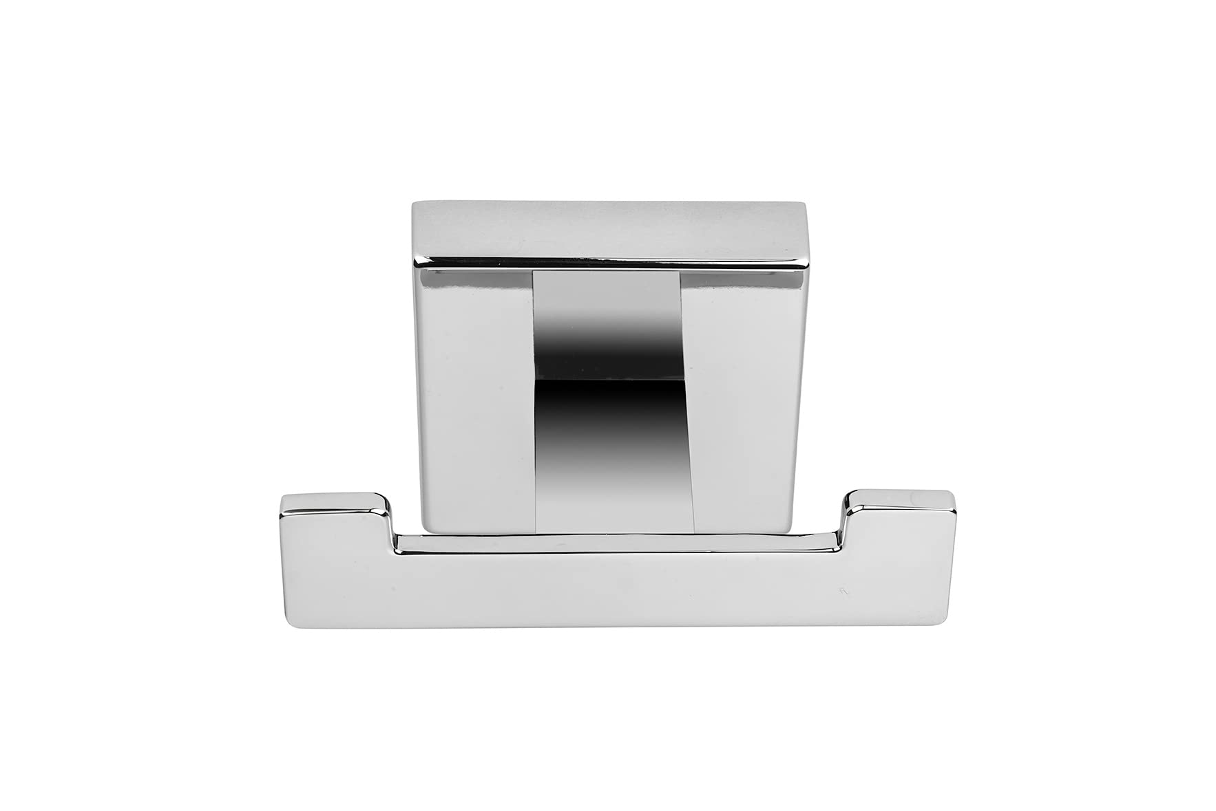 Croydex QM511741 Flexi-Fix Easy to Fit Cheadle Chrome Plated Square Design Double Robe Hook