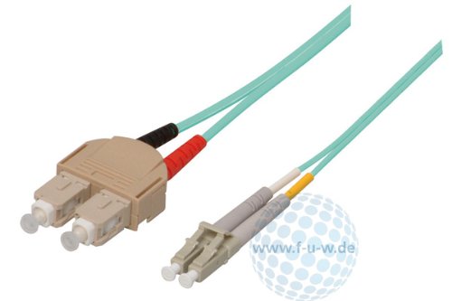 Tecline 39985607 OM3-Faser LWL Cable (50/125 µM, 7.5 M) Turquoise
