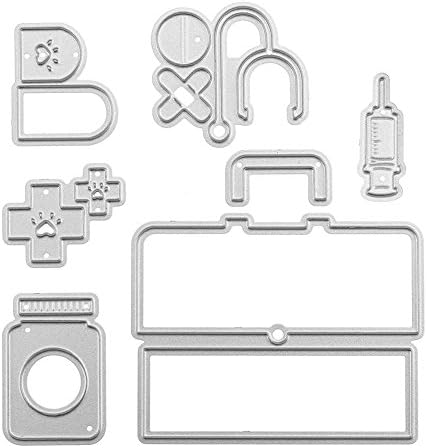 Mikolot Metal Cutting Dies Embossing Stencil Template for DIY Scrapbooking Album Paper Card Craft - Medical Kit