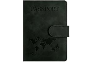 Stylish Passport Holder for Global Journeys, Black, 4 x 2 x 3 inches, Fashion