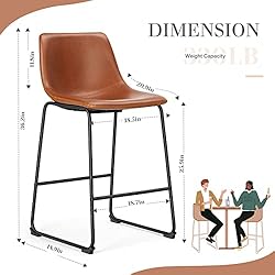 Sweetcrispy Counter Height Bar Stools Set of