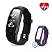 Runme Fitness Tracker with Heart Rate Monitor, Activity Tracker Smart Watch with Sleep Monitor, IP67 Water Resistant Walking Pedometer with Call/SMS Remind for iOS/Android