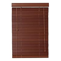 Liang Yu Venetian Blinds Solid Wood Blinds Study Room Living Room Office Shutters Wooden Shutters 3 Color Multi-Size Optional Custom Window Decoration (Color : C, Size : 140X180cm)
