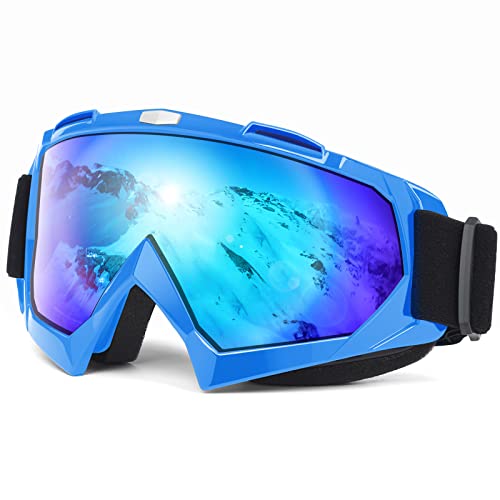 Skibrille für Erwachsene, Snowboardbrille für Jugendliche, Teenager, Männer und Frauen, Weitsicht, Schneemobilbrille