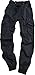 Mens Cotton Twill Cargo Pocket Jogger Pants, 1912