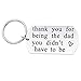 Melix Home Gifts for Stepdad Keychains Thank You For Being The Dad You Didn't Have To Be Keychains Gift For Stepfather (Dad-Keychain)