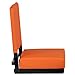 Flash Furniture Grandstand Portable Stadium Seat for Bleachers or Benches, Folding Padded Stadium Chair with Carrying Handle, 500 lb. Weight Capacity, Orange