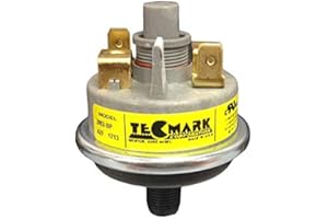 Tecmark (TDI) Pressure Switch: 3Amp Spst 1/8" Npt 1-5Psi Plastic