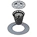 Danco, Inc. 3-Inch Hair Catcher for Stand-Alone Shower 10529, Pack of 1, Chrome in-Drain
