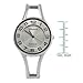 Geneva Platinum Polished Bangle Women's Watch