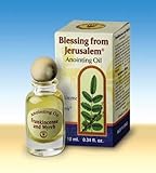 Holy Land Market Blessing from Jerusalem Anointing Oil - 10ml (.34 fl. oz.) (Frankincense and Myrrh)