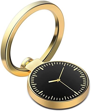 Phone Ring Holder, 360° Rotation 180° Flip Universal Smartphone Anti-Slip Grip / Kickstand / Car Mount Cell Phone Finger Ring Stand - Gold
